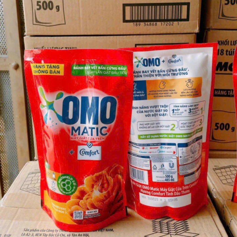 Nước Giặt Omo Matic Túi 500g