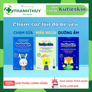 Kutieskin Kem Bôi Da Tự Nhiên, Chăm Sóc Làn Da Bé, Dưỡng Ẩm, Chàm Sữa, Mẩn Ngứa, Hăm, Tuýp 30g