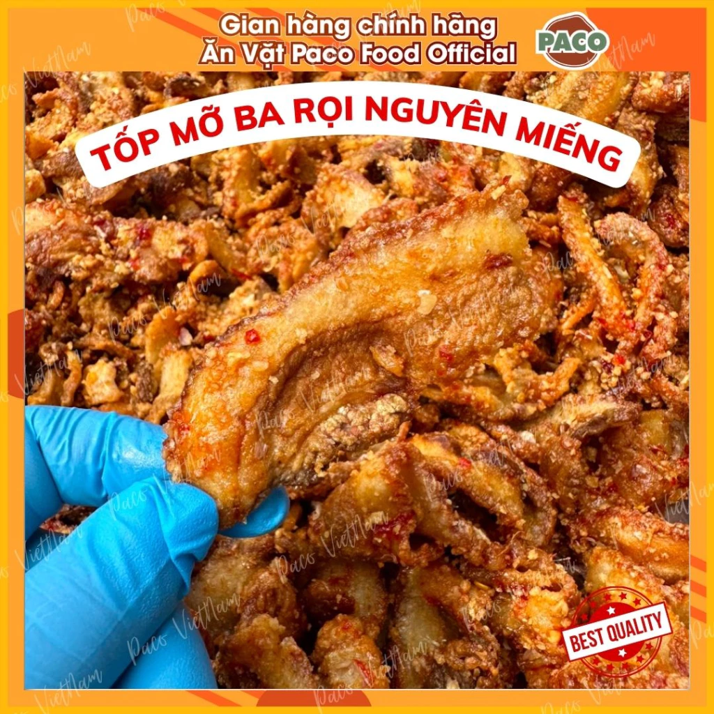 TỐP MỠ BA RỌI THỊT NGUYÊN MIẾNG HỦ LỚN 450g PACO FOOD