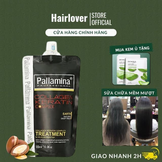 Kem hấp tóc phục hồi tóc hư tổn Pallamina Protein Mask siêu mềm mượt chăm sóc tóc khô xơ uốn xoăn nhuộm HAIRLOVER