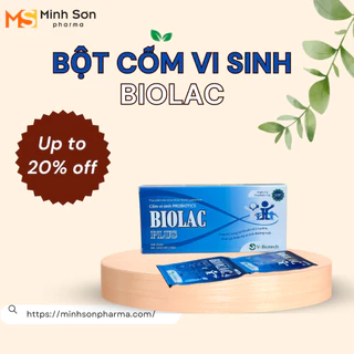 Cốm vi sinh bổ sung men hỗ trợ tiêu hoá Biolac Plus (10 gói/hộp)