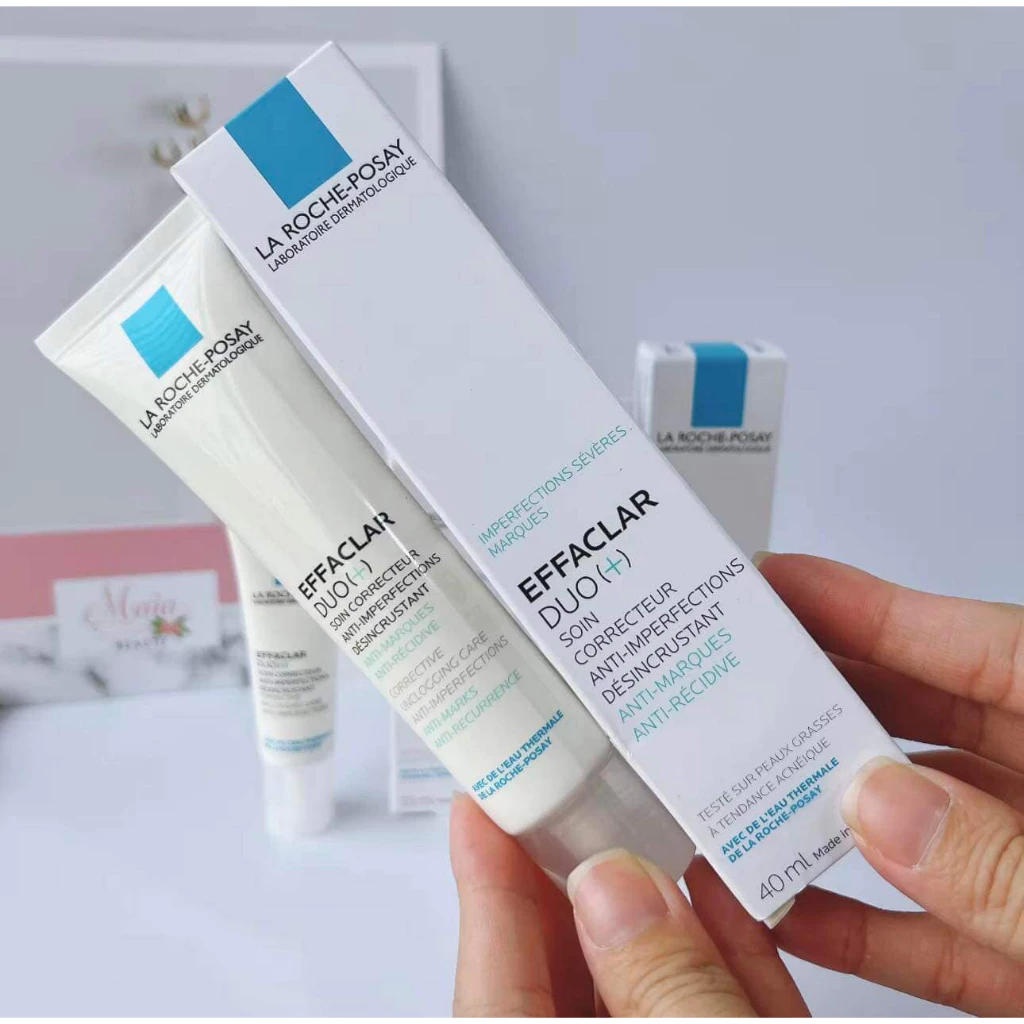 Kem Giảm Mụn La Roche-Posay Effaclar DOU+ giảm thâm, thông thoáng lỗ chân lông 40ml ⚡ Chính Hãng ⚡