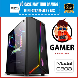 Vỏ máy tính chính hãng, case Glowy G803 - Mini-ATX|M-ATX|ATX - Bảo hành 1 Năm