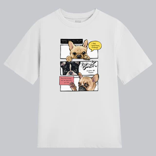 9XU GRAPHIC TEE - 3 DOGS TALKING Áo Thun Local Brand Áo Phông Unisex Form Rộng Cotton 4 Chiều