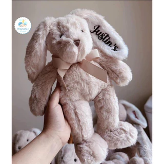 (CÓ SẴN) Thỏ Bông lông mềm thêu tên cho bé theo yêu cầu - Gấu bông Jellycat thêu tên, gối ôm trẻ em siêu dễ thương