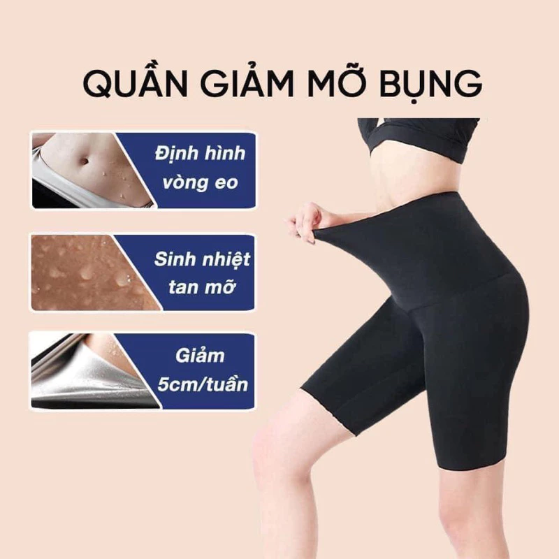 quần nano sinh nhiệt hỗ trợ giảm thừa mỡ bụng