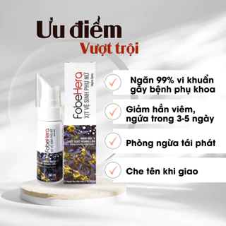 Chai Xịt Thay Thế Viên Đặt Phụ Khoa Hết Viêm Nhiễm Mùi Hôi Vùng Kín Hera Plus - chai 50ml