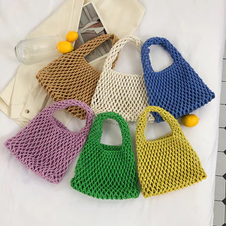 Túi lưới len Hobo cầm tay - nhiều màu ( New Arrival)