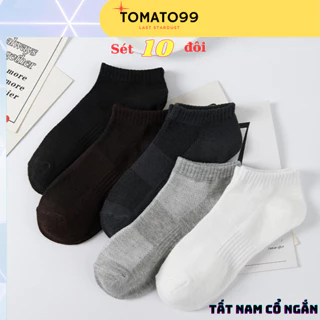 Tất nam cổ cao sét 10 đôi chất liệu conton thấm hút mồ hôi T114