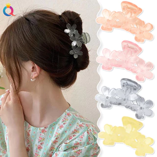 (SALE RẺ) Kẹp tóc càng cua hình hoa màu trong suốt pastel dành cho các bạn nữ phong cách Hàn Quốc - H40