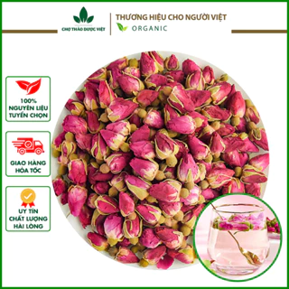 Nụ hoa hồng khô Đà Lạt 100g ( Trà hoa hồng sấy khô, trà hoa khô dưỡng nhan thanh nhiệt) - Chợ Thảo Dược Việt