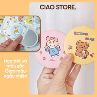 Gương mini cầm tay bỏ túi xinh xắn siêu tiện dụng CIAO MR01 giao mẫu ngẫu nhiên size 7cm