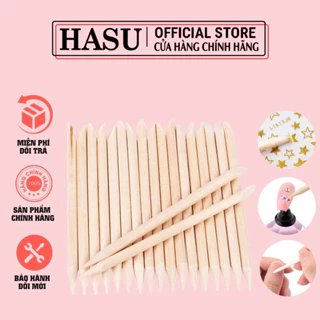 Que gỗ đẩy da , móng chuyên dụng dành cho nailbox ( set tầm 90-100 cây )