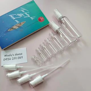 Chai xịt giọt 5ml / 10ml / 15ml / 20ml / 30ml / 50ml / 80ml / 100ml - Lọ nhựa chiết mỹ phẩm du lịch