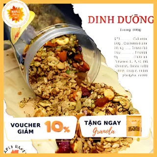 Granola healthy vị mật ong - Mix 7 loại hạt và mứt.