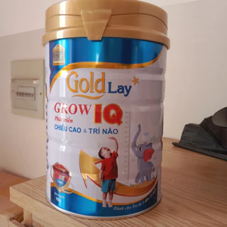 Sữa chiều cao và trí não Goldlay Grow IQ lon 900g giúp trẻ tăng chiều cao và phát triển trí não