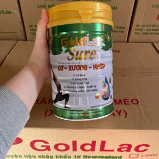 Sữa xương khớp bổ sung canxi, glucosamine ngừa loãng xương, tiểu đường cho người già Goldlac Sure 900g, giảm đau nhức