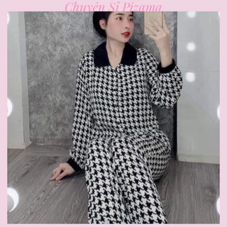 Bộ ngủ pijama cổ sen kate lụa loại 1 yêu luôn