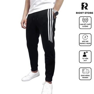 Quần Thể Thao Jogger 3 Sọc Lửng Trẻ Trung Năng Động Phong Cách Thời Trang RIO97 STORE