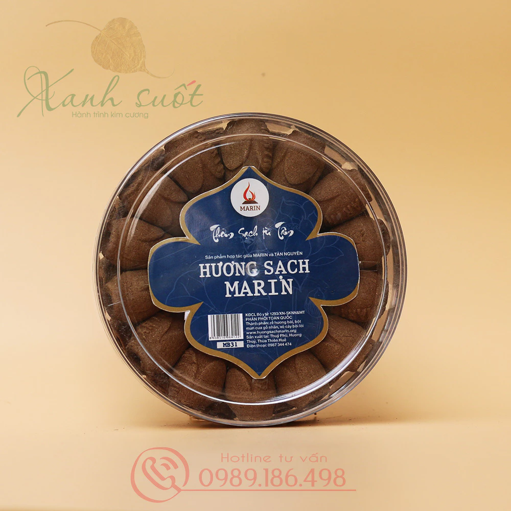 [MARIN] NỤ HƯƠNG BÀI CAO CẤP MARIN - Dianelle Backflow Incense - Hương không đậu tàn - Hương thơm truyền thống - An toàn