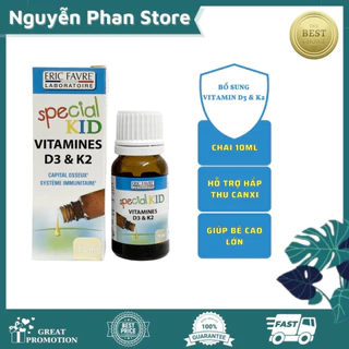 Siro Special Kid D3K2 Vitamins Bổ Sung Vitamin D3 Vitamin K2 Hỗ Trợ Tăng Cường Hấp Thu Canxi