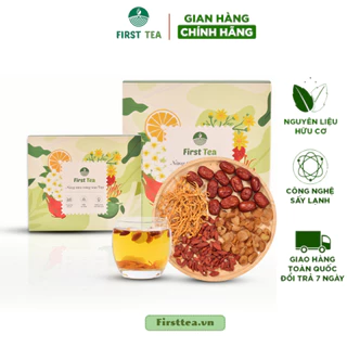 Trà Đông Trùng Hạ Thảo First Tea Bồi Bổ Sức Khỏe, Tăng Cường Sinh Lí (Set 15 Gói, Set 30 Gói)