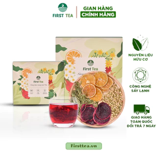 Trà Detox Hoa Quả ( Thanh Long, Cam, Nụ Nhài, Cỏ Ngọt ), Set 15 Gói, Set 30 Gói.