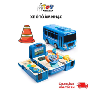 Đồ Chơi Xe Ô Tô Bus Xanh Âm Nhạc Woa Toys Dành Cho Bé