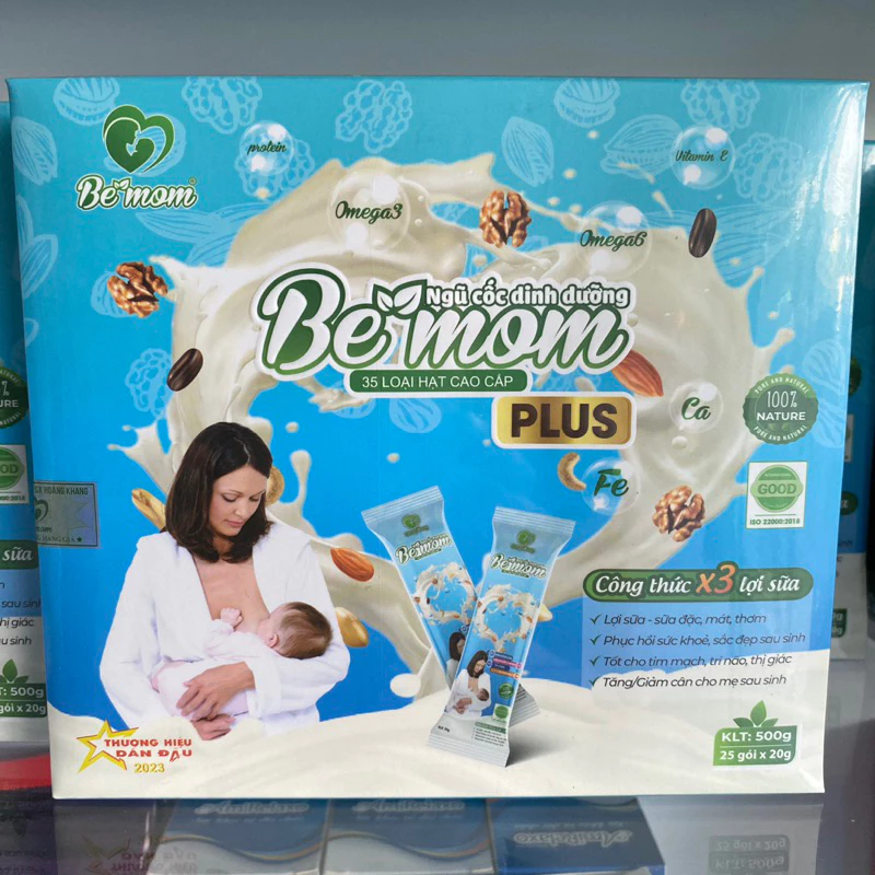 BEMOM PLUS - Ngũ cốc lợi sữa 35 loại hạt - công thức mới X3 lợi sữa