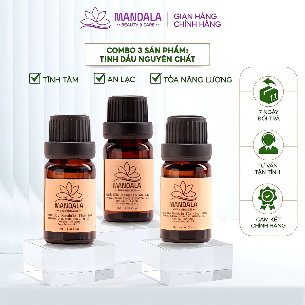 [Combo 03 Chai] Tinh Dầu Nguyên Chất Mandala 10ml