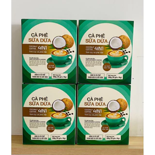 COMBO 4 hộp cà phê sữa dừa PREMIUM COCONUT COFFEE 3IN1 (18 stick/hộp)