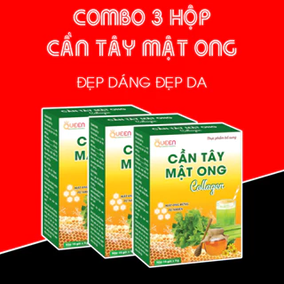 combo 3 hộp cần tây mật ong collagen giảm cân nhanh cấp tốc an toàn hộp