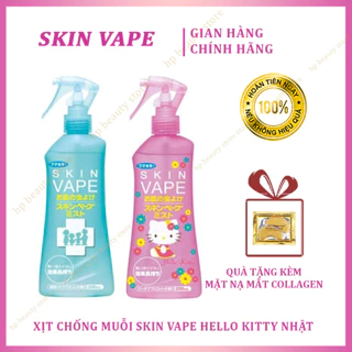 Xịt Chống Muỗi Và Côn Trùng Skin Va pe Hello Kitty Nhật Bản 200ml - Chống muỗi cho bé và người lớn suốt 8h