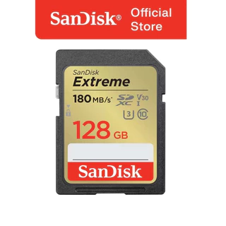 Thẻ nhớ cho máy ảnh SanDisk Extreme SDXC 128GB UHS-I class 3 V30 Upto 180MB/s