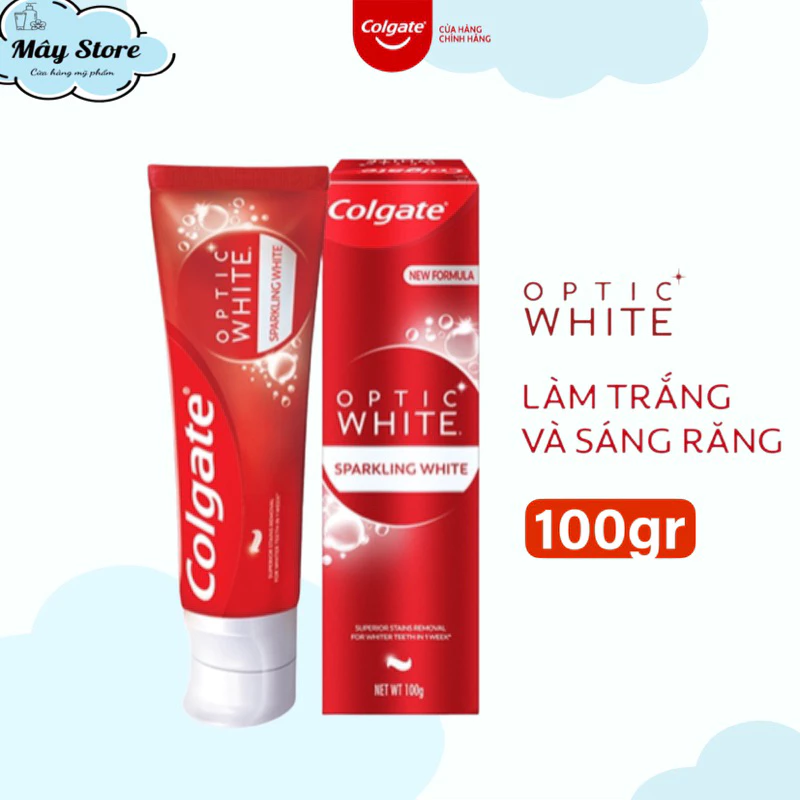 Kem đánh răng Colgate Optic White Plus Shine làm trắng sáng răng