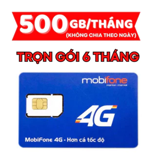 [ SIÊU RẺ] SIM MOBI 4G TRỌN GÓI 6 THÁNG KHÔNG MẤT PHÍ 6MDT150 CÓ 500G TỐC ĐỘ CAO SỬ DỤNG TẸT GA MỖI THÁNG