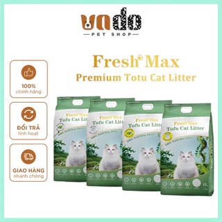 Cát đậu nành Fresh Max cho mèo 6L - Cát vệ sinh mèo Tofu thiên nhiên