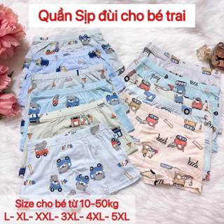 Quần sịp đùi cho bé trai (10-50kg), chất thun lạnh mịn mát QTE15