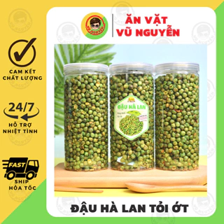 Đậu Hà Lan Tỏi Ớt 450g - Đậu Hoà Lan Tỏi Ớt - Ăn Vặt Vũ Nguyễn Vừa Ngon Vừa Rẻ - Ship Hỏa Tốc