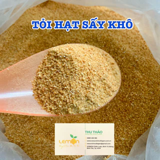 [100g-500g] Bột tỏi dạng hạt nguyên chất 100%, khô thơm tự nhiên dùng cho xúc xích, giò chả, nem chua