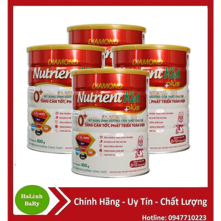 [Mẫu mới] Combo 4 Lon Sữa Nutrient Kid Plus 0+, 1+ 800g thây thế Sữa Diamond Nutrient kid 1, 2 700g.