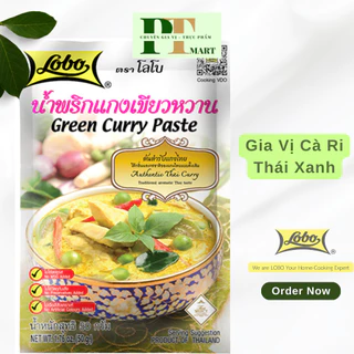 Gia vị cà ri Thái Xanh gói 50gr hiệu Lobo Thái. Green Curry Paste