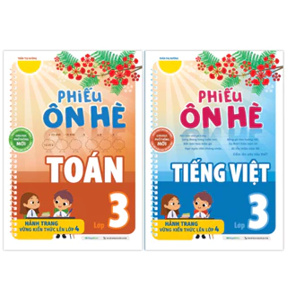 Sách Combo Phiếu ôn hè Toán và Tiếng Việt Lớp 3 - MGB