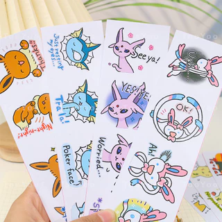 Set 40 sticker Eevee tiến hóa dễ thương cute TooYoo BK00107