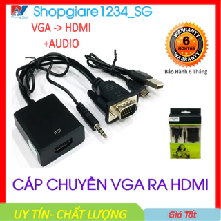 Cáp chuyển đổi VGA sang HDMI (xanh lá) - hỗ trợ Full HD 1080P loại tốt