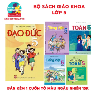 Sách - Đạo đức 5, tiếng việt 5, toán 5, khoa học tự nhiên 5 ,....+ Bán kèm 1 cuốn tô màu 15k - lẻ tùy chọn