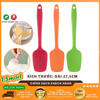 Phới Vét Bột Spatula Silicone Dài 27,5CM Làm Bánh Đa Năng, Dạng Thìa Tiện Lợi An Toàn - Chịu Nhiệt Cao