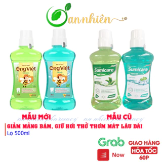 Nước xúc miệng trà xanh, bạc hà Sumicare 500ml