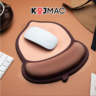 Bàn Di Chuột Anime Hạt Dẻ 3D Siêu Xinh Đệm Kê Tay Silicon ( Tấm Lót Chuột Mousepad Cartoon Chipmunk )