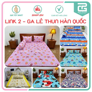 Ga lẻ Thun Lạnh Hàn Quốc, ga giường mẫu hoạt hình được chọn mẫu ( Giá xưởng - không áo gối, đủ kích thước)